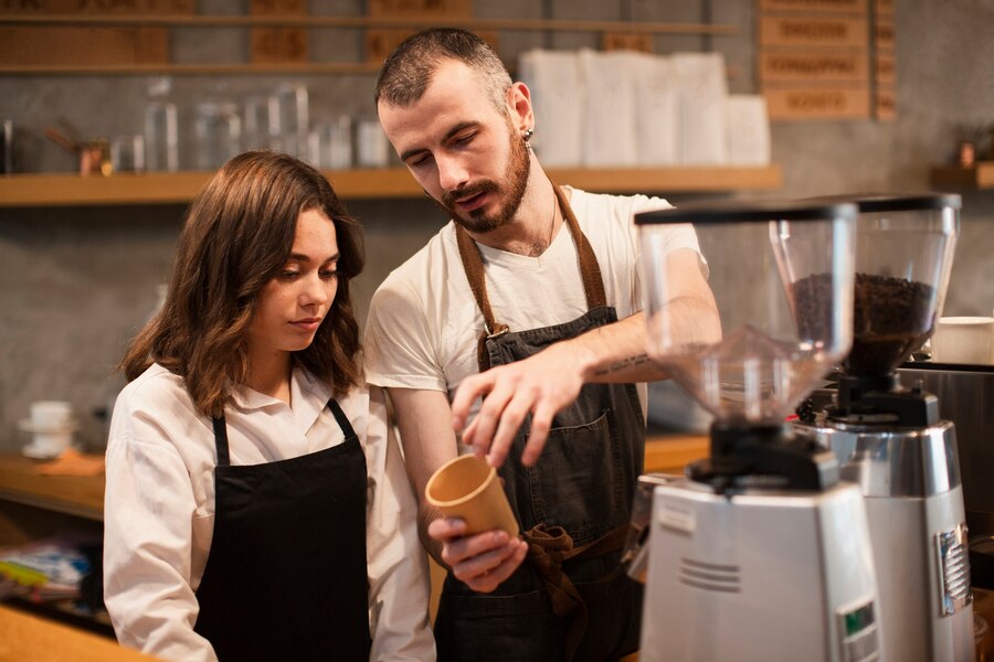 person in aprons